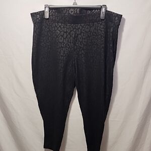 Torrid Black Leopard Print Pants